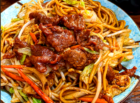 奥尔良烤肉炒面