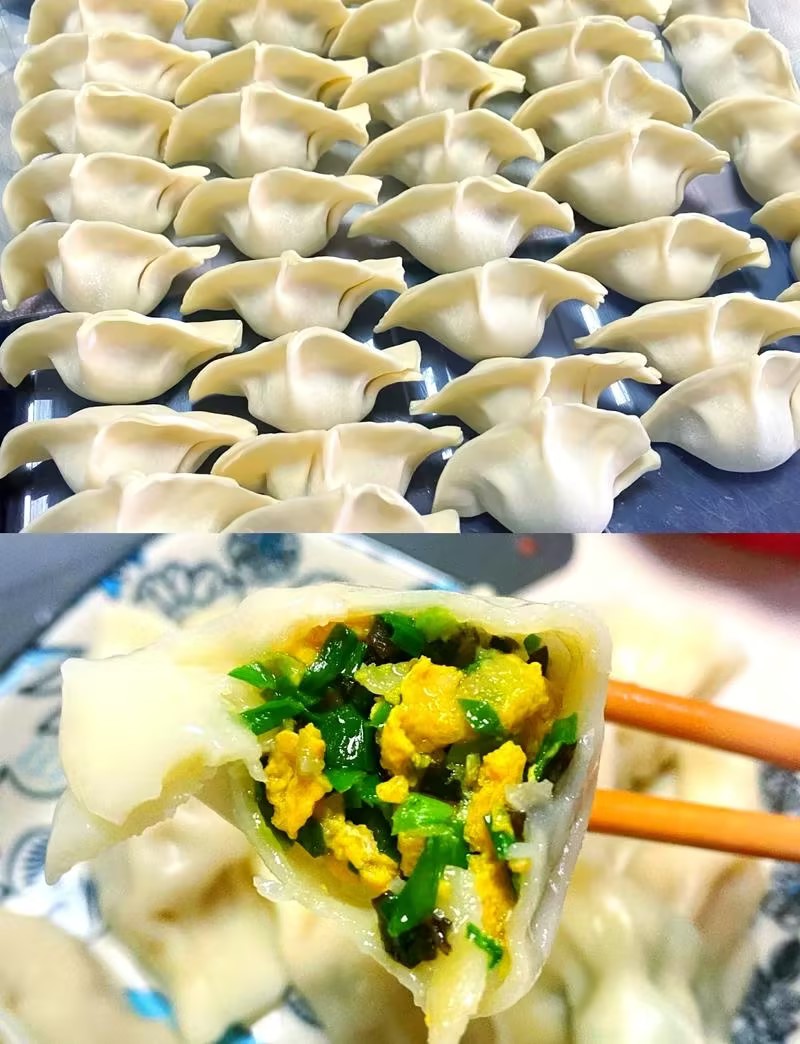 韭菜鸡蛋饺子4元一两